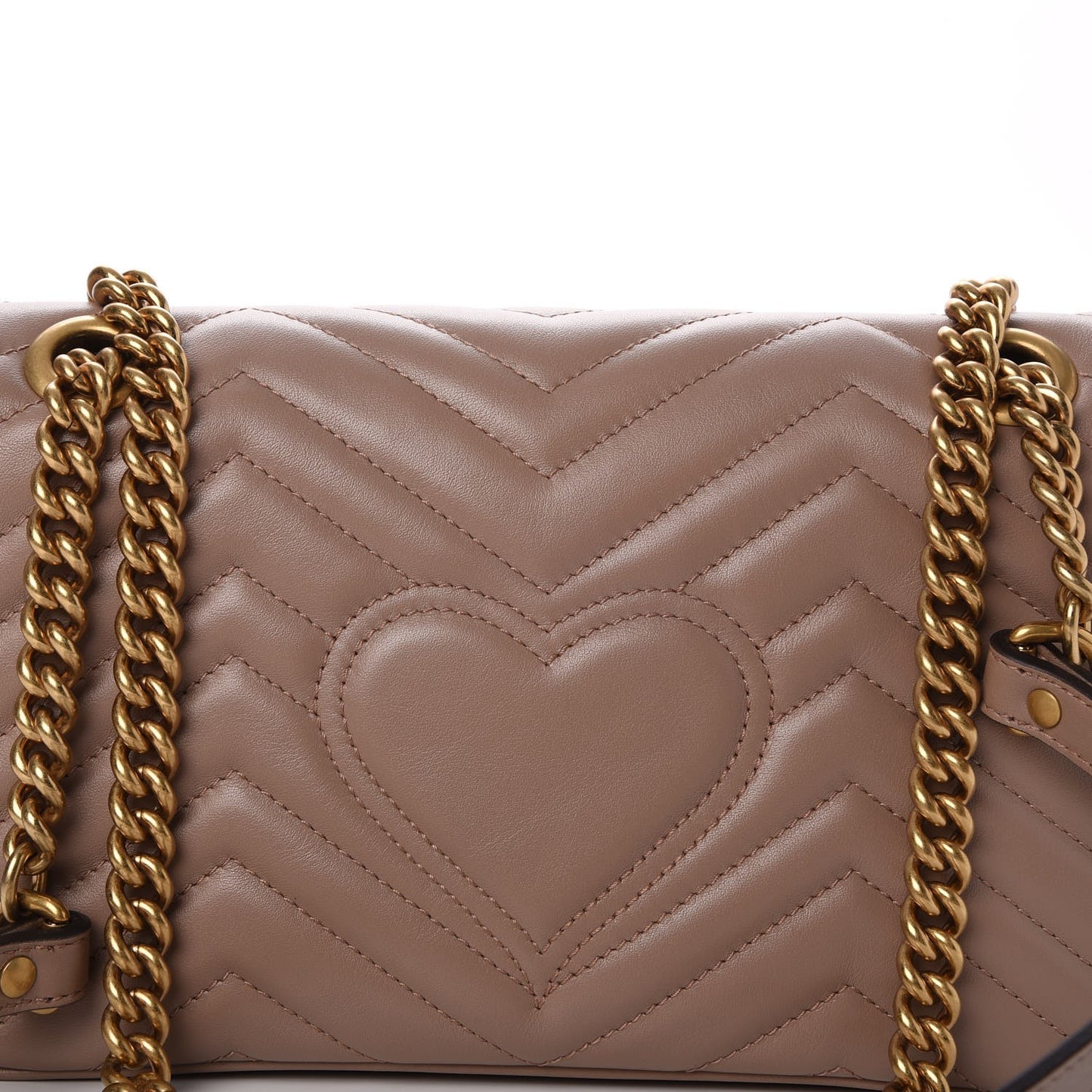 Calfskin Matelasse Small GG Marmont Shoulder Bag Porcelain Rose