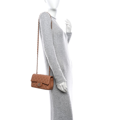 Chanel Lambskin Quilted Mini Rectangular Flap Brown 2 of 12