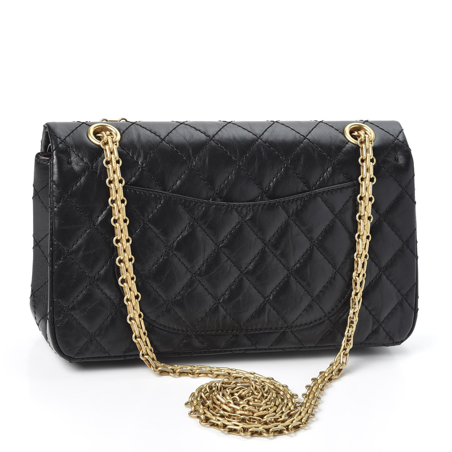 Chanel Aged Calfskin Quilted 2.55 Reissue 225 Flap Black 2 of 9