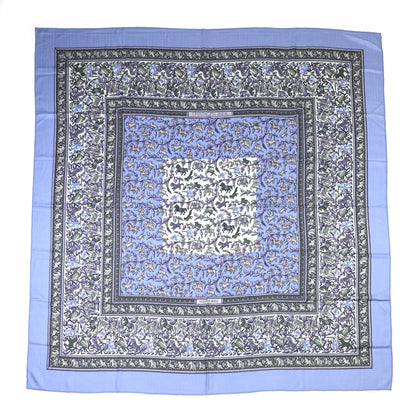 Hermes Cashmere Silk Chasse En Inde Shawl 140 1 of 5