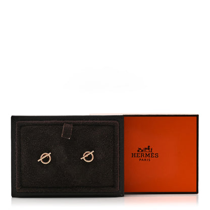 Hermes 18K Rose Gold PM Echappee Earrings 5 of 5