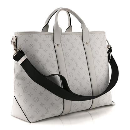Louis Vuitton Monogram Eclipse Taigaramma Weekend Tote NM Optic White 3 of 9