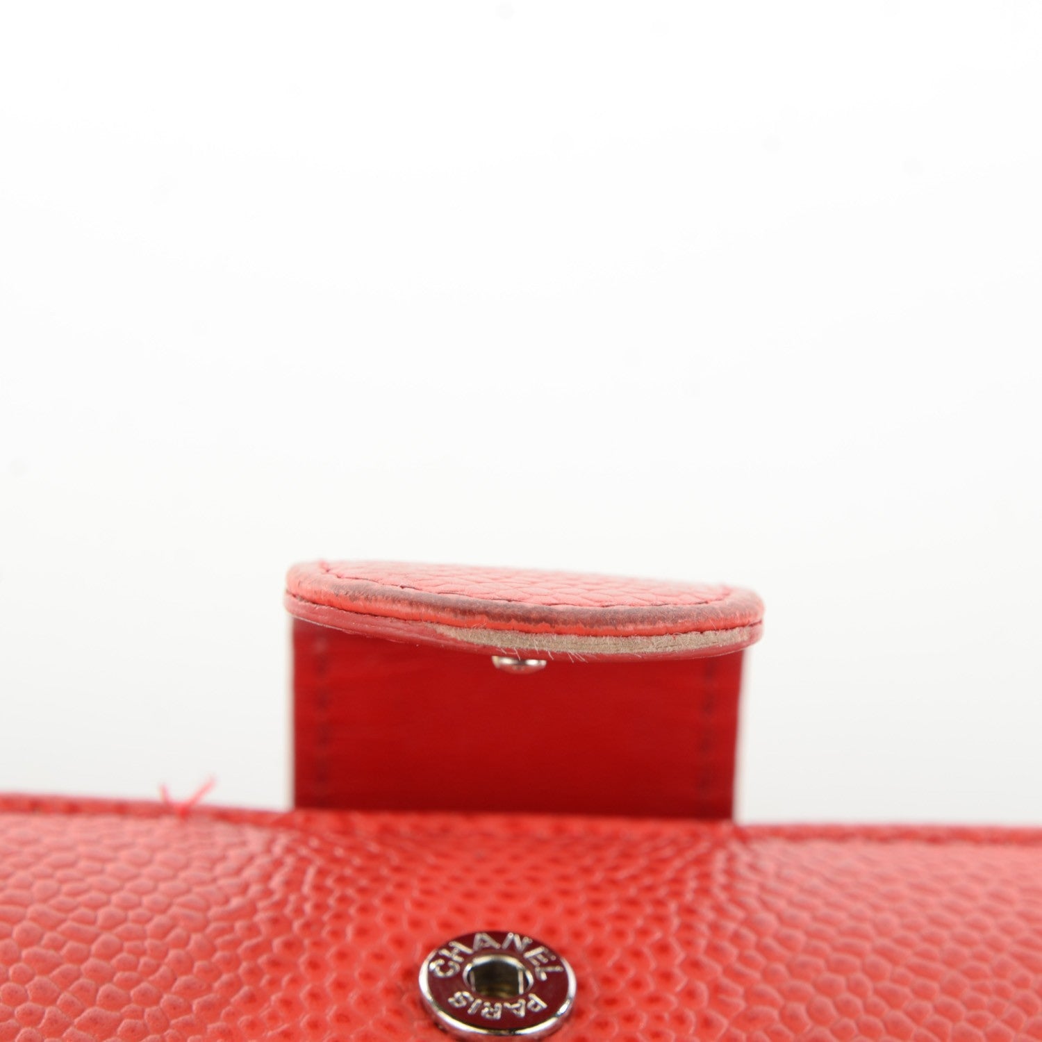 Chanel Caviar Timeless CC L-Zip Pocket Wallet Red 2 of 10