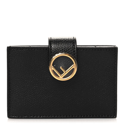 Fendi Vitello Cruise F is Fendi Gusseted Card Holder Black 1 of 7