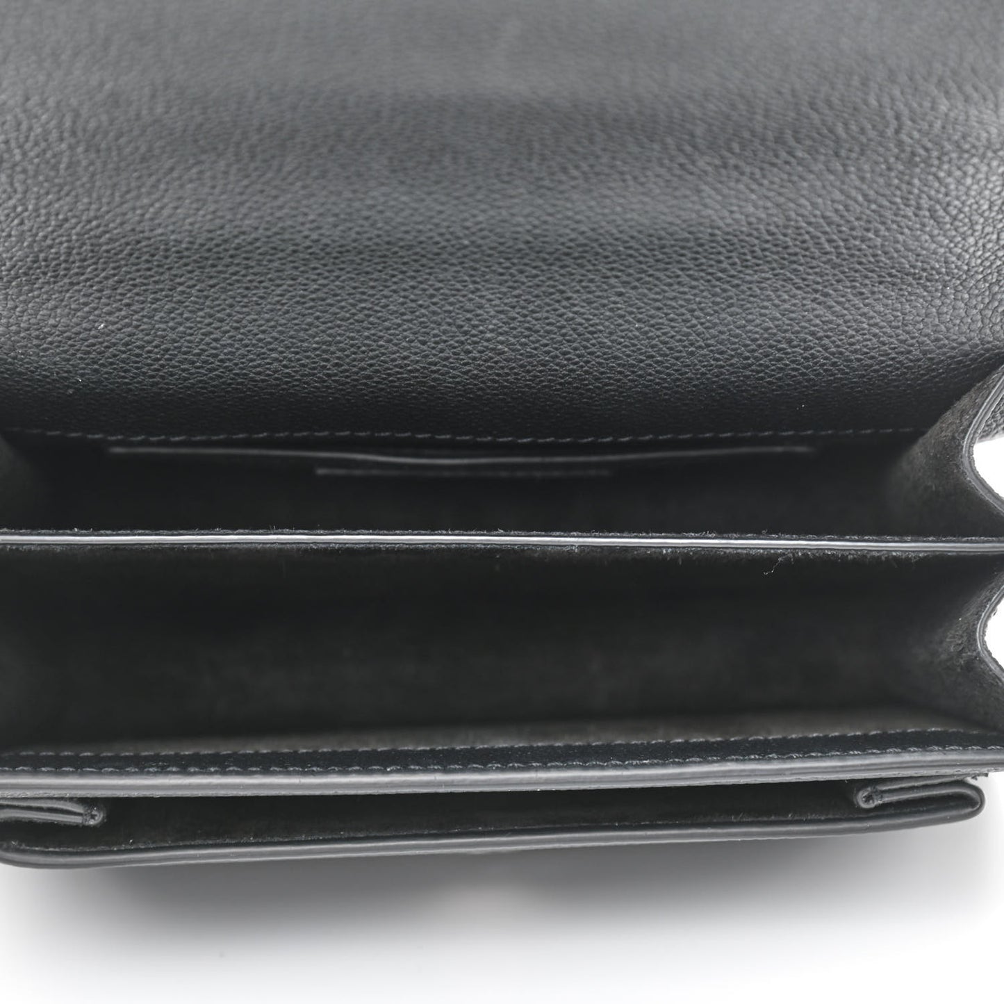 Grained Calfskin Small Monogram Sunset Black
