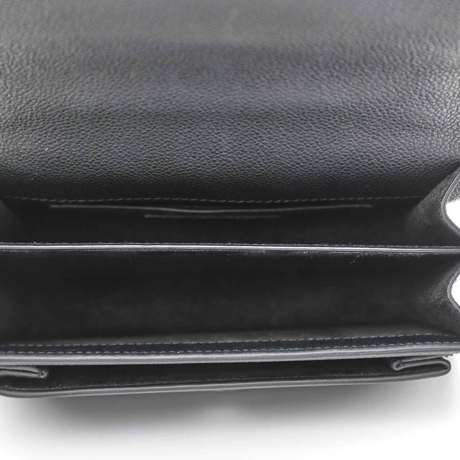 Saint Laurent Grained Calfskin Small Monogram Sunset Black 4 of 7