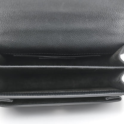 Saint Laurent Grained Calfskin Small Monogram Sunset Black 4 of 7
