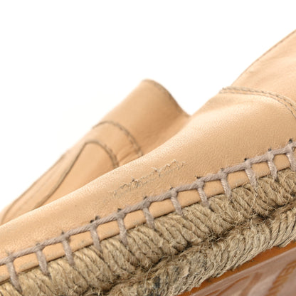 Chanel Lambskin CC Espadrilles 41 Beige Black 10 of 10