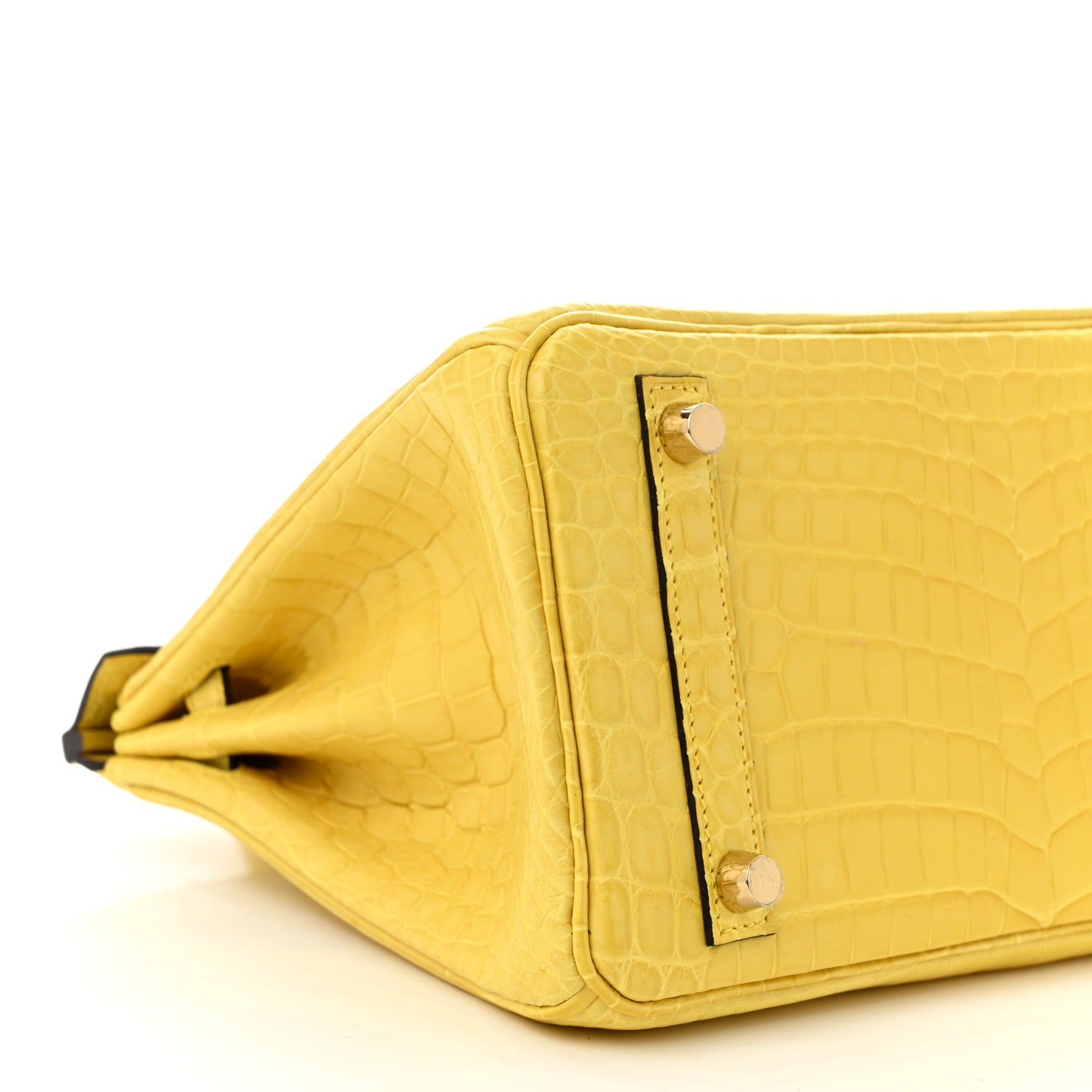 Matte Niloticus Crocodile Birkin 25 Mimosa