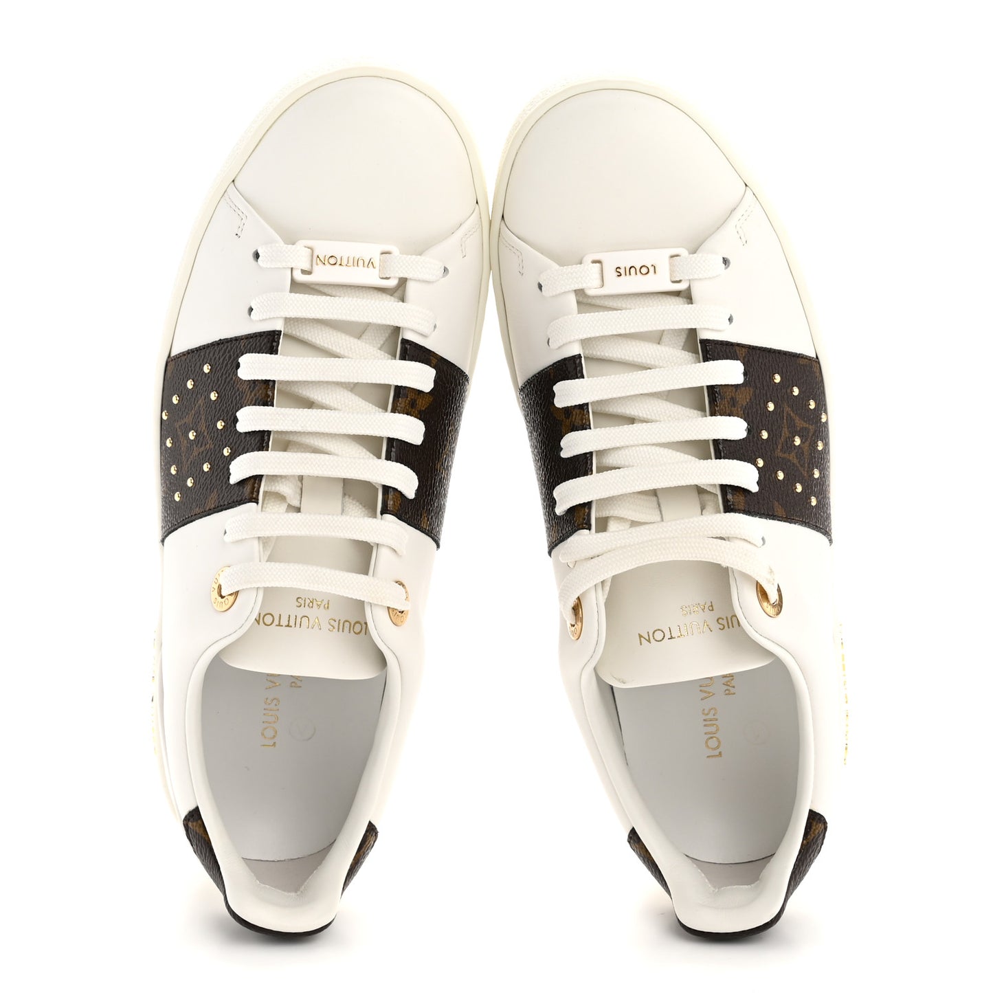 Calfskin Monogram Studded Frontrow Sneaker 36