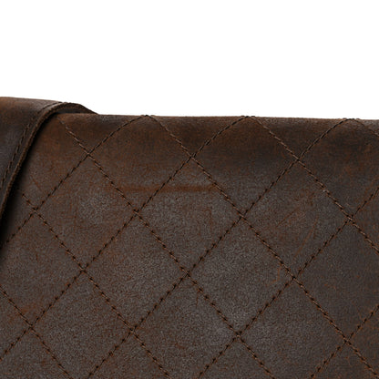 Chanel Calfskin Stitched Large Highlander Messenger Brown 12 of 16