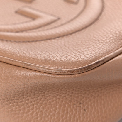 Gucci Pebbled Calfskin Small Soho Disco Bag Camelia 8 of 21