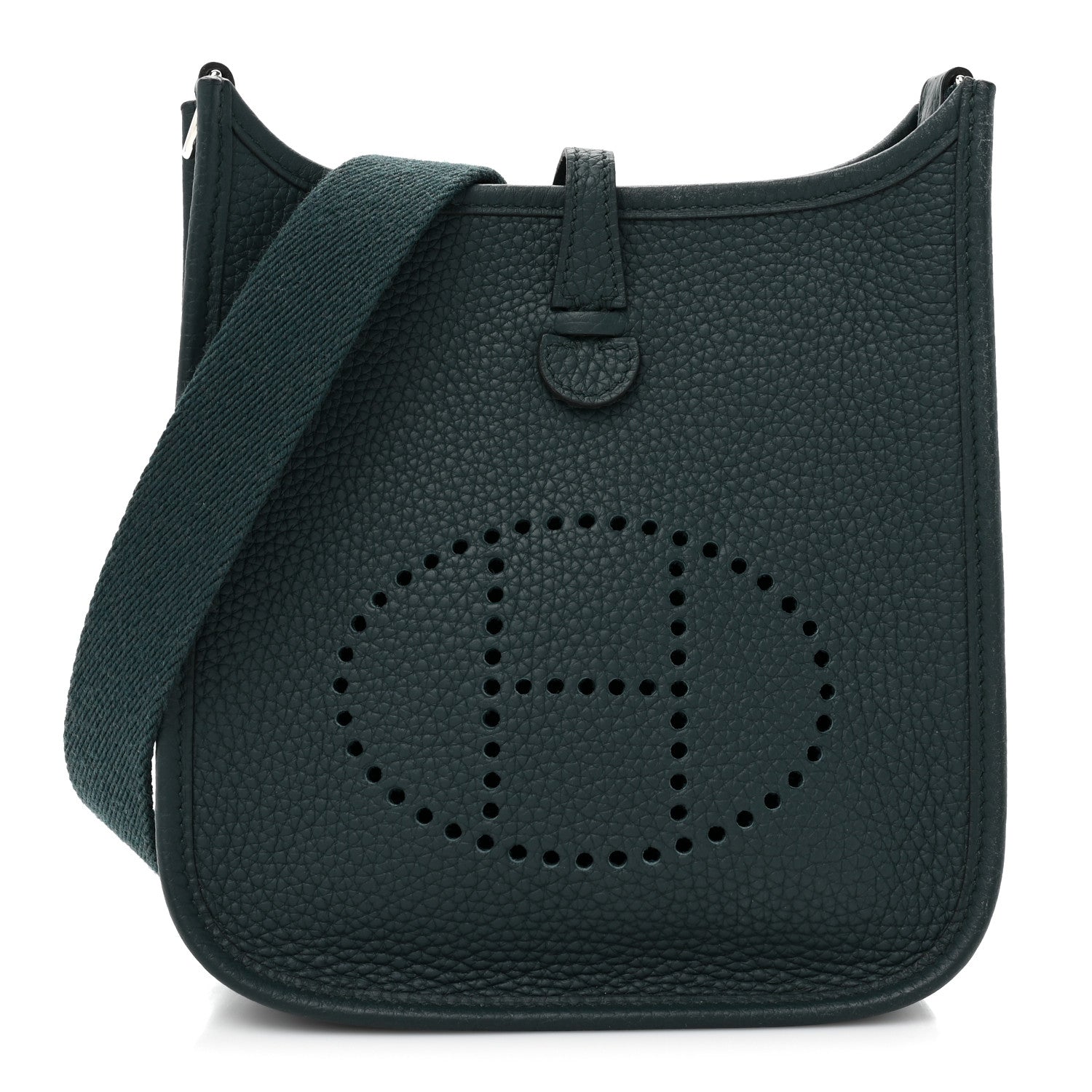 Hermes Taurillon Clemence Evelyne TPM Vert Cypress 1 of 8