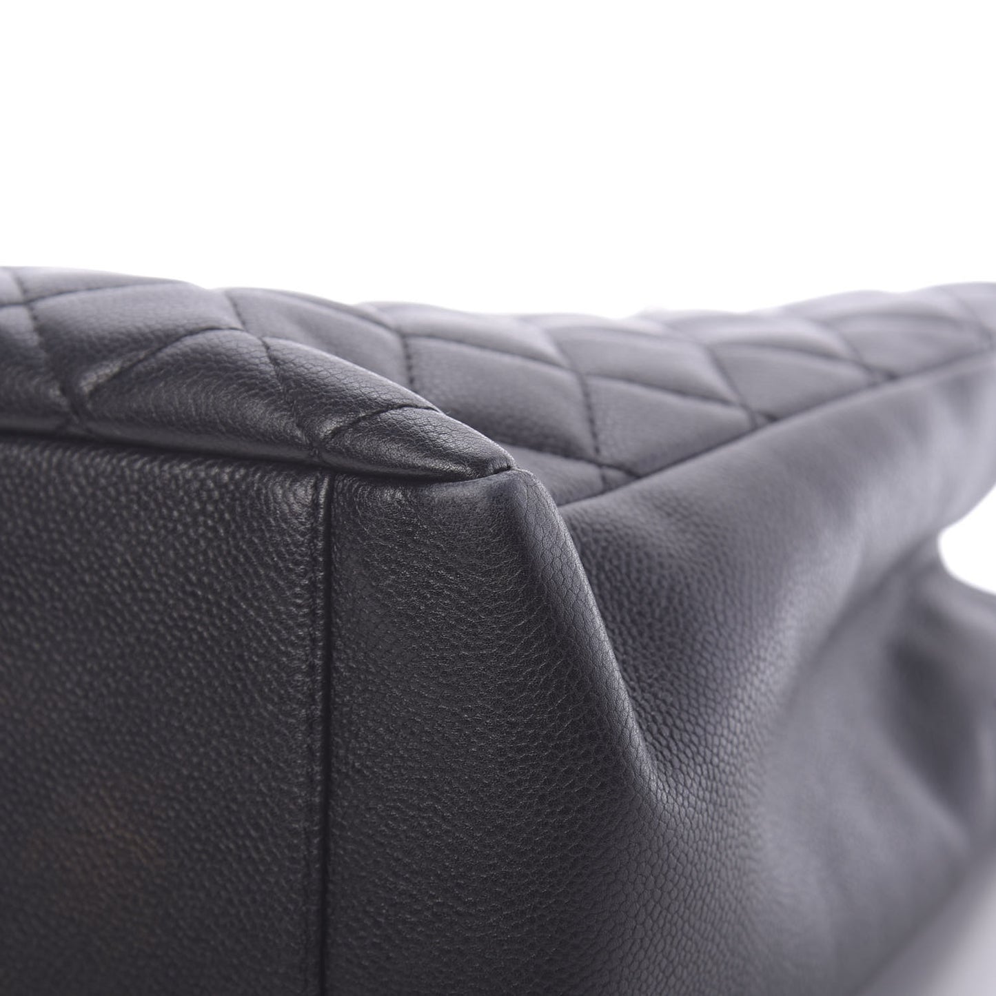 Caviar Quilted Grand Shopping Tote GST Black
