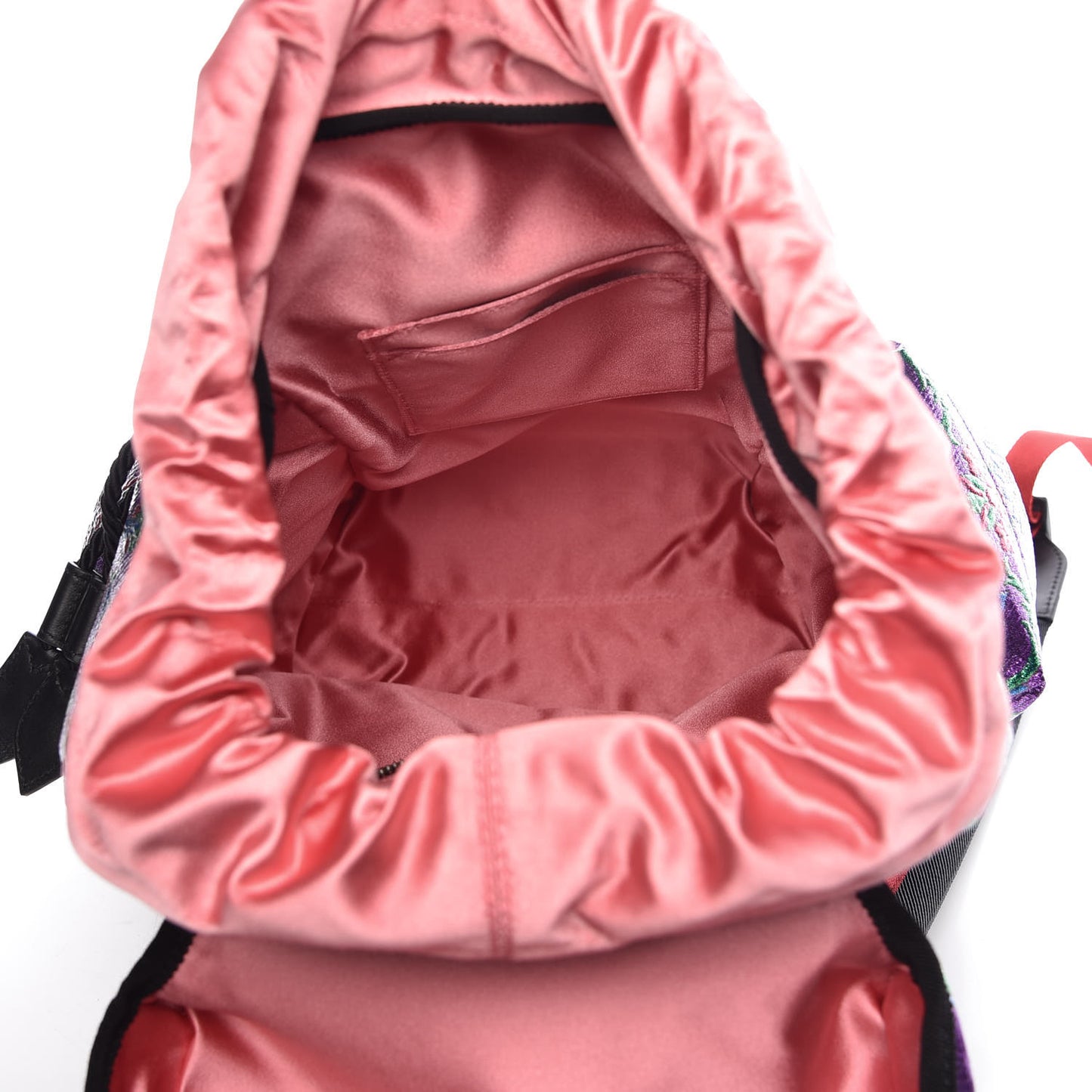 Brocade Web Small Double Buckle Backpack Multicolor