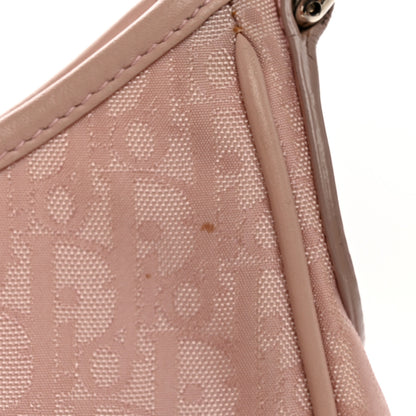 Christian Dior Nylon Monogram Lovely Hobo Rose Clair 14 of 23