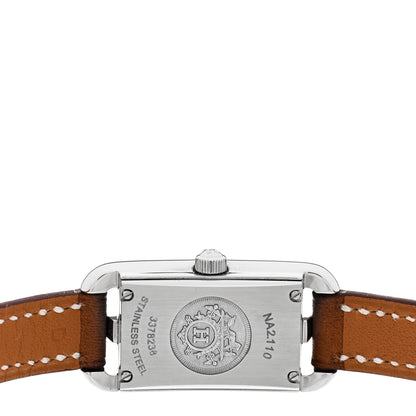 Hermes Stainless Steel Barenia 17mm Nantucket Quartz Watch Fauve 4 of 4