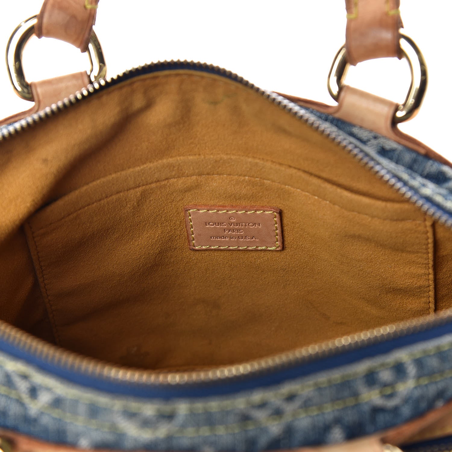 Louis Vuitton Monogram Denim Neo Speedy Blue 6 of 29