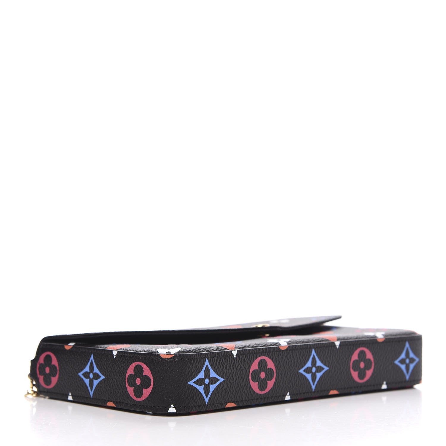 Louis Vuitton Game On Felicie Chain Wallet Black 4 of 10