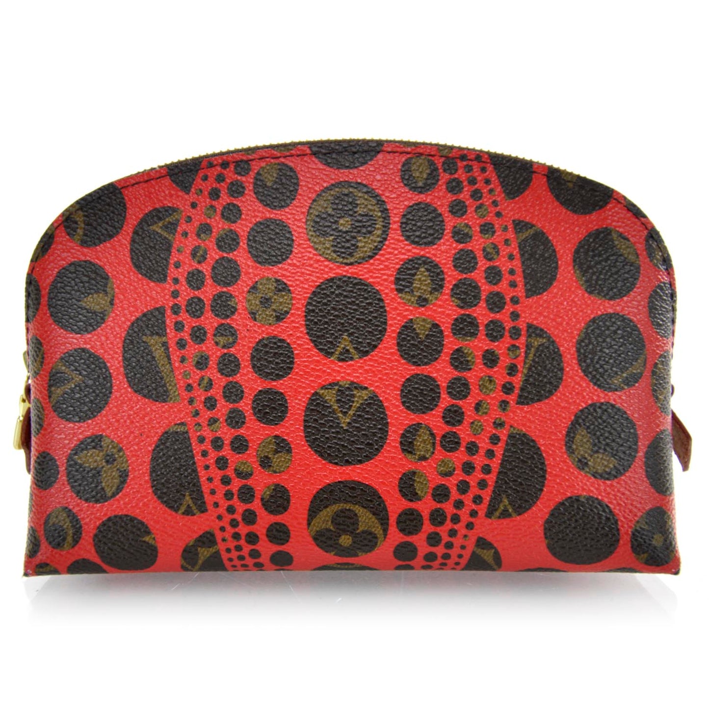 Monogram Kusama Pumpkin Dots Cosmetic Pouch Red
