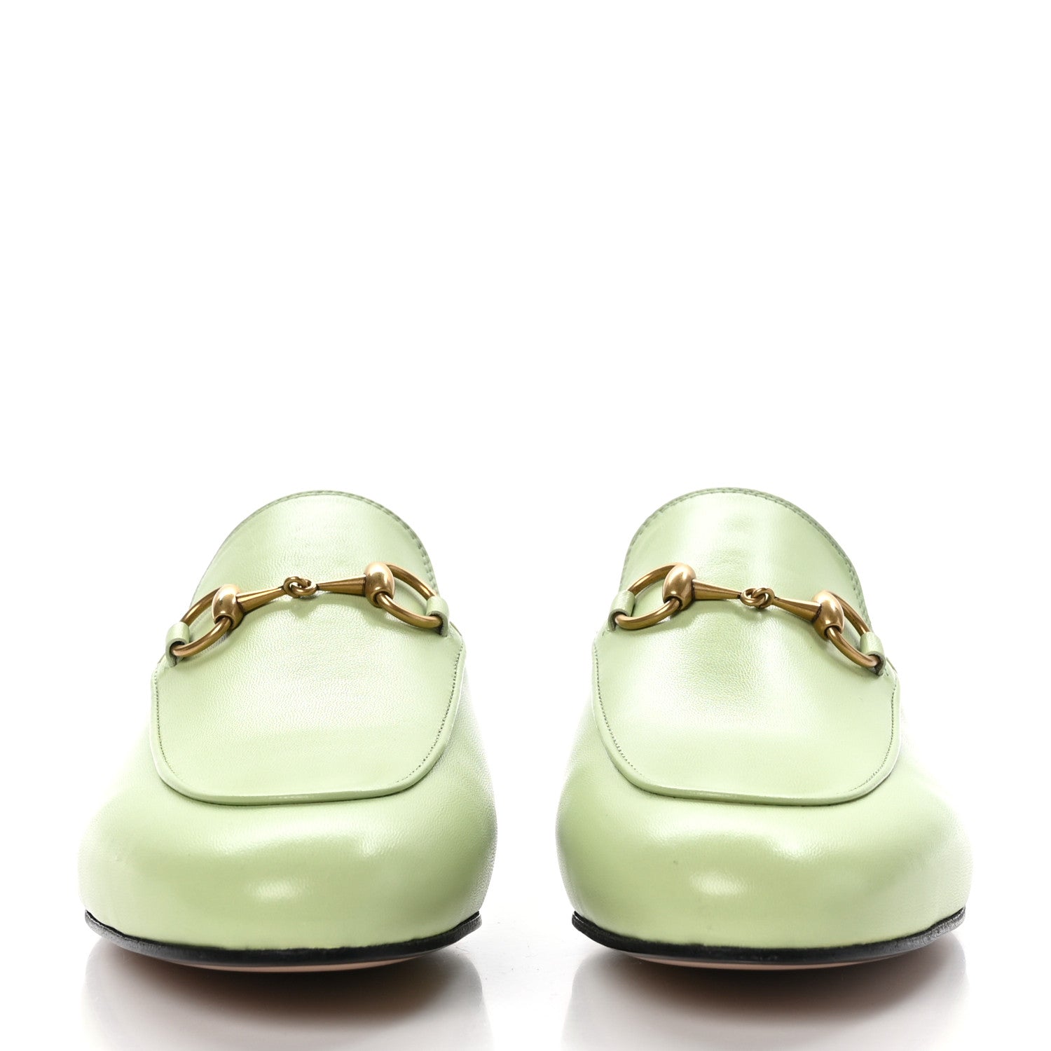 Gucci Malaga Kid Womens Princetown Slippers 37 Pistachio Green 2 of 8