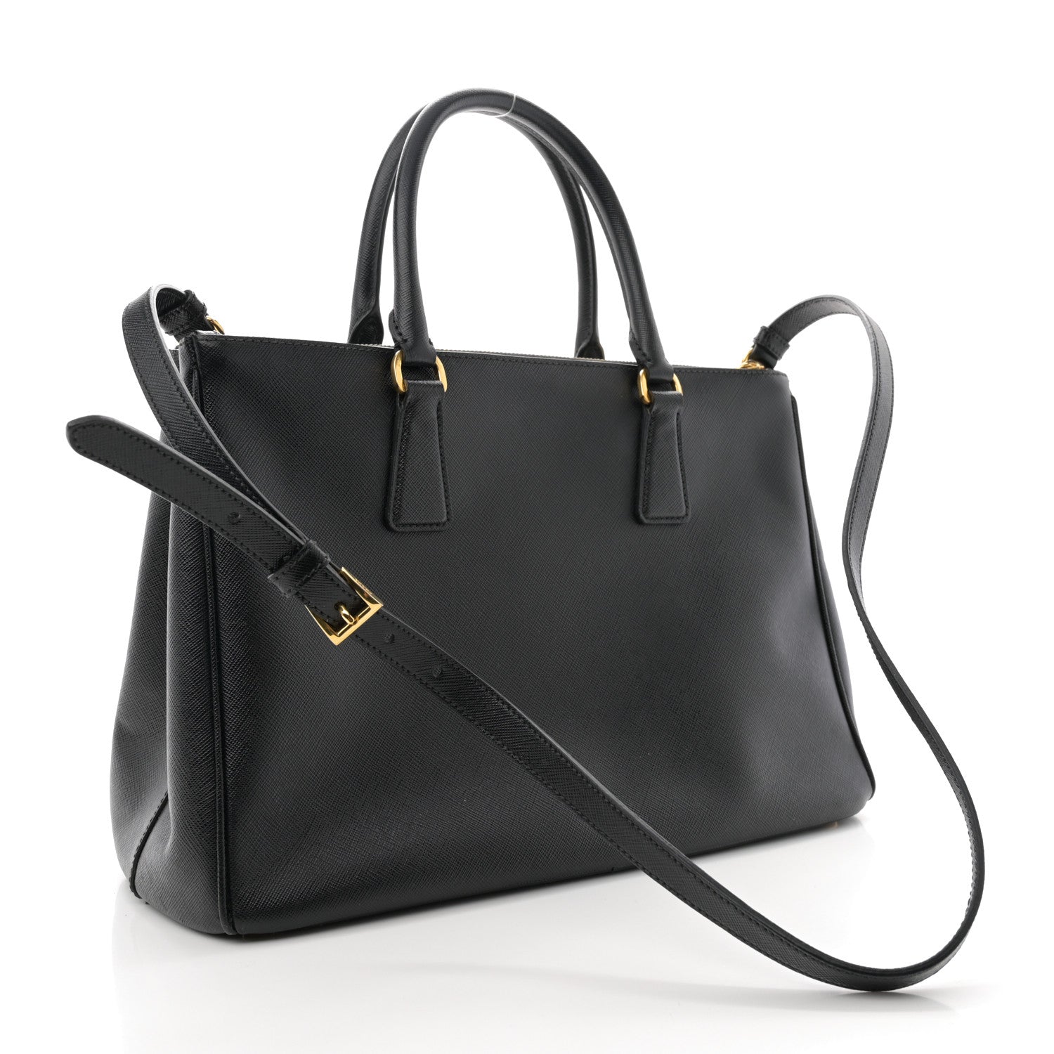Prada Saffiano Lux Medium Galleria Double Zip Tote Black 3 of 13