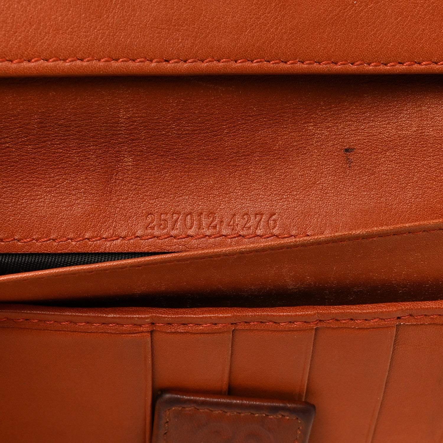 Gucci Guccissima Signature Dice Continental Wallet Orange 7 of 10