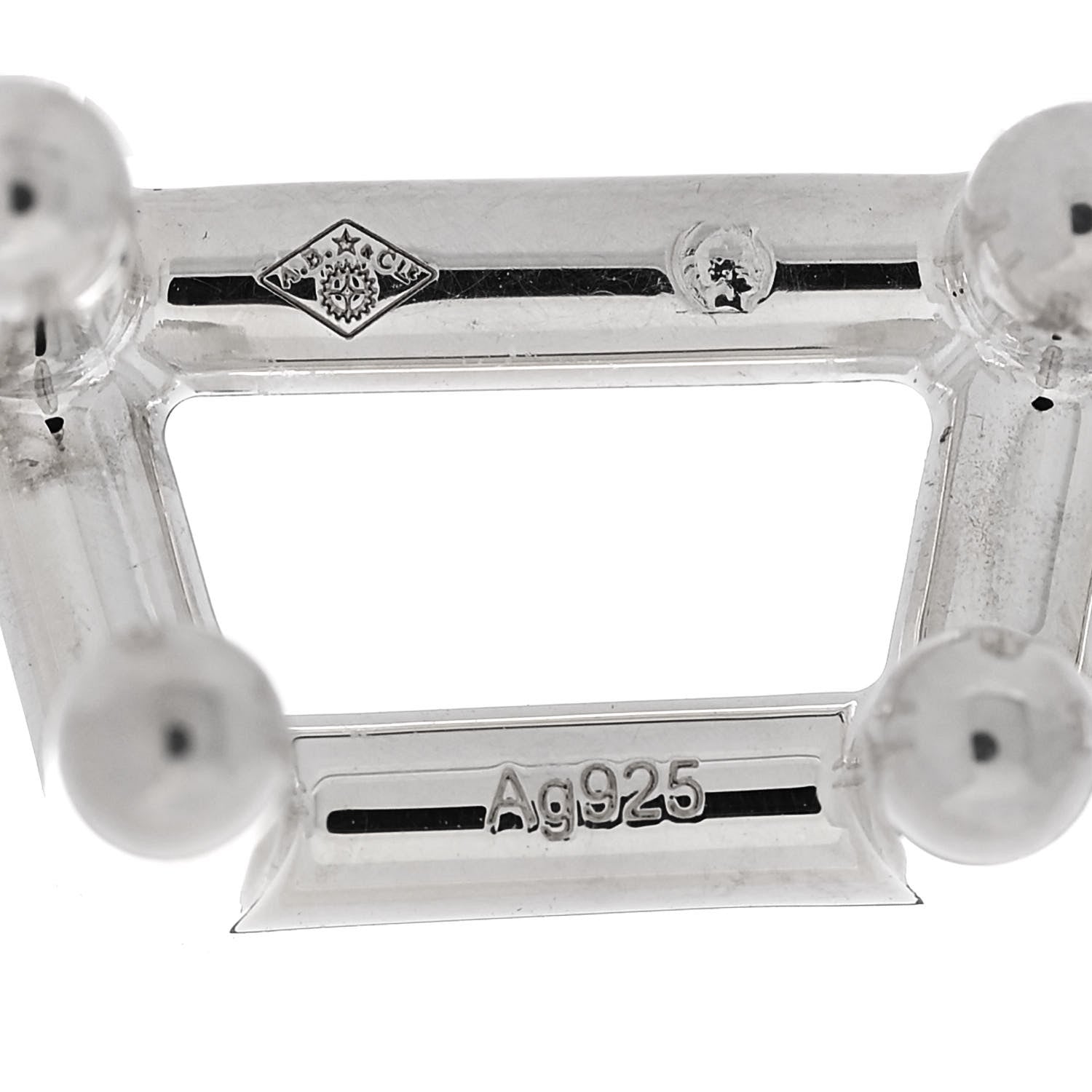 Hermes Sterling Silver Ever Chaine d'ancre Cufflinks 7 of 8