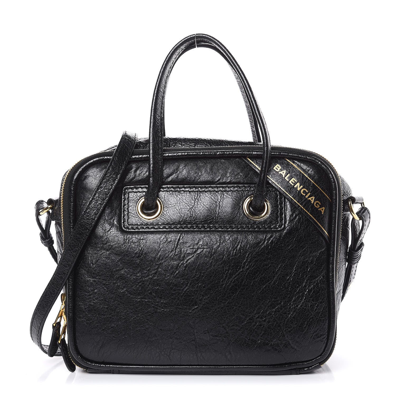 Balenciaga Agneau S Blanket Square Tote Black 1 of 8