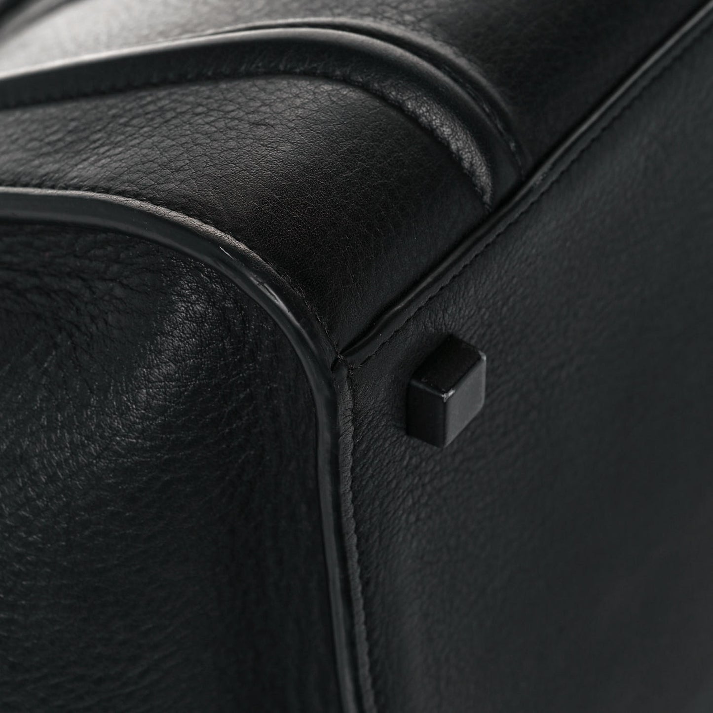 Supple Calfskin Large Phantom Luggage Black