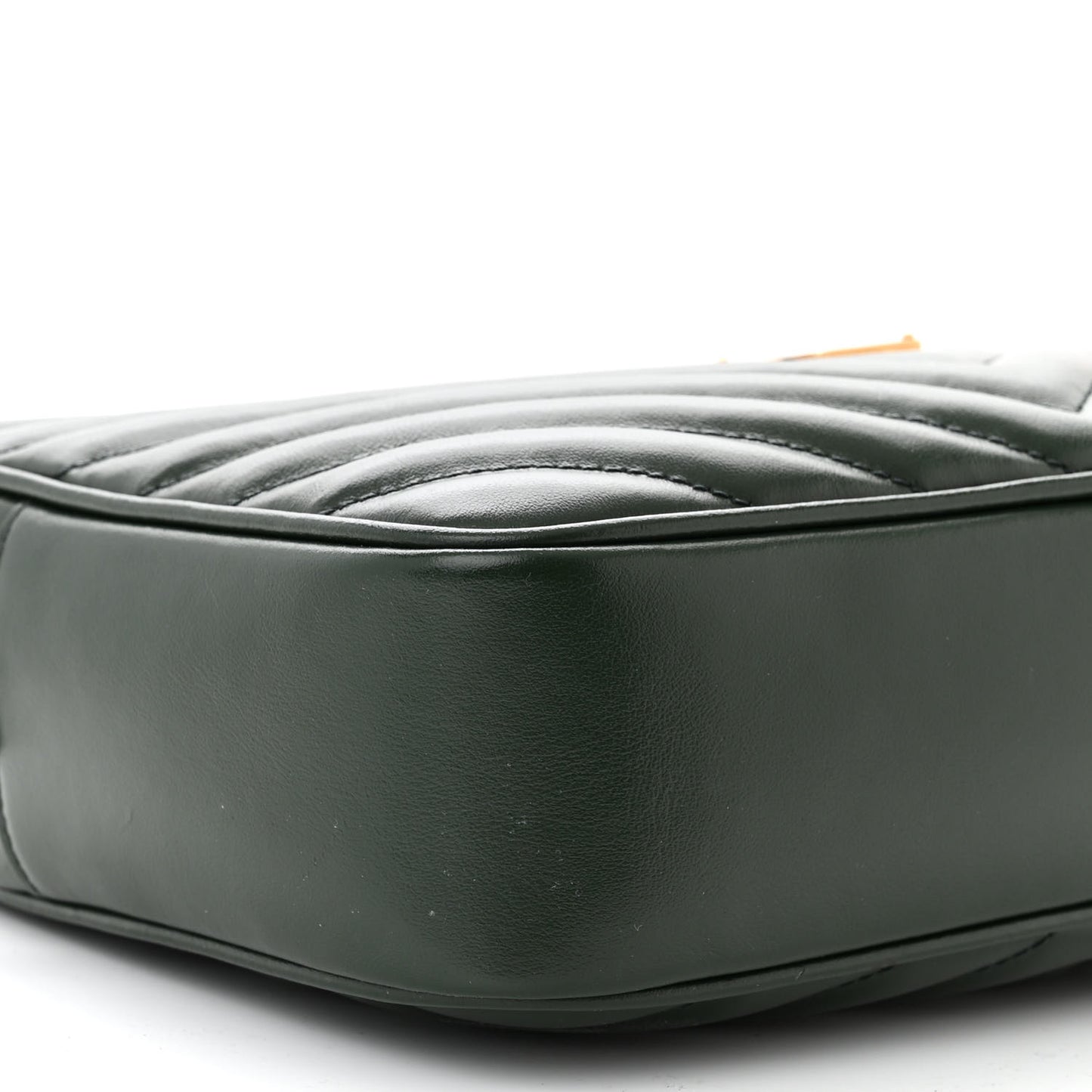Calfskin Matelasse Monogram Lou Camera Bag Military Green