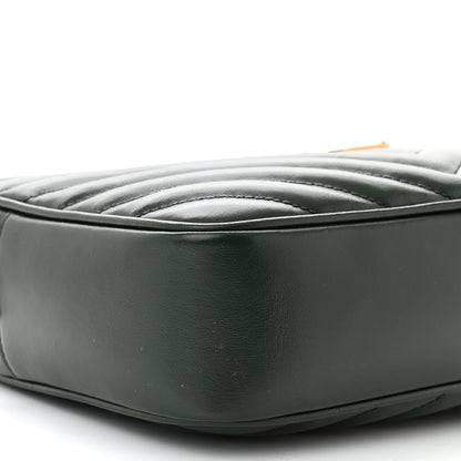 Saint Laurent Calfskin Matelasse Monogram Lou Camera Bag Military Green 9 of 10