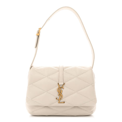 Saint Laurent Lambskin Quilted Le 57 Diamond Shoulder Bag Crema Soft 1 of 10