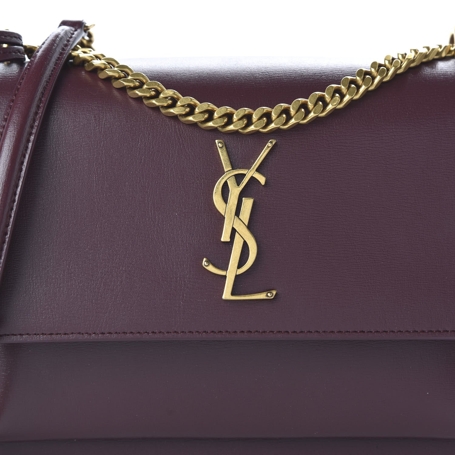 Saint Laurent Calfskin Medium Monogram Sunset Rouge Legion 9 of 10