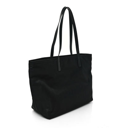 Prada Tessuto Nylon Saffiano Shopping Tote Black 2 of 11