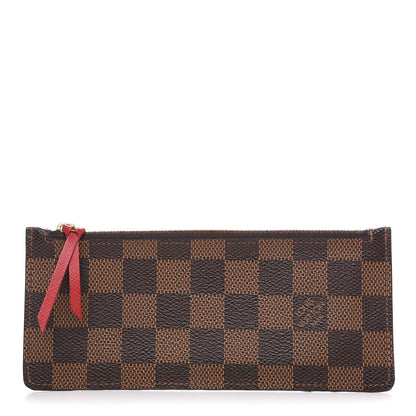 Louis Vuitton Damier Ebene Felicie Chain Wallet Zippered Insert 1 of 5