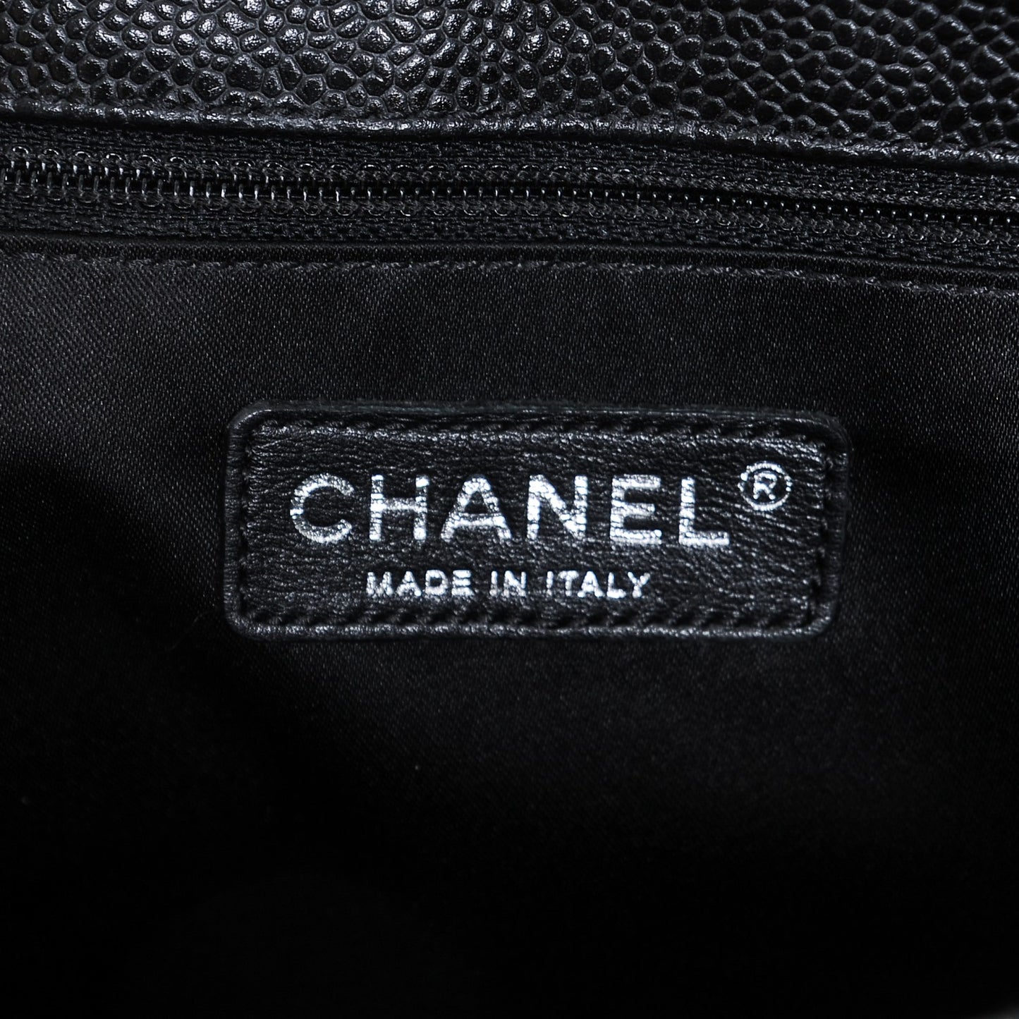 Caviar Quilted Grand Shopping Tote GST Black
