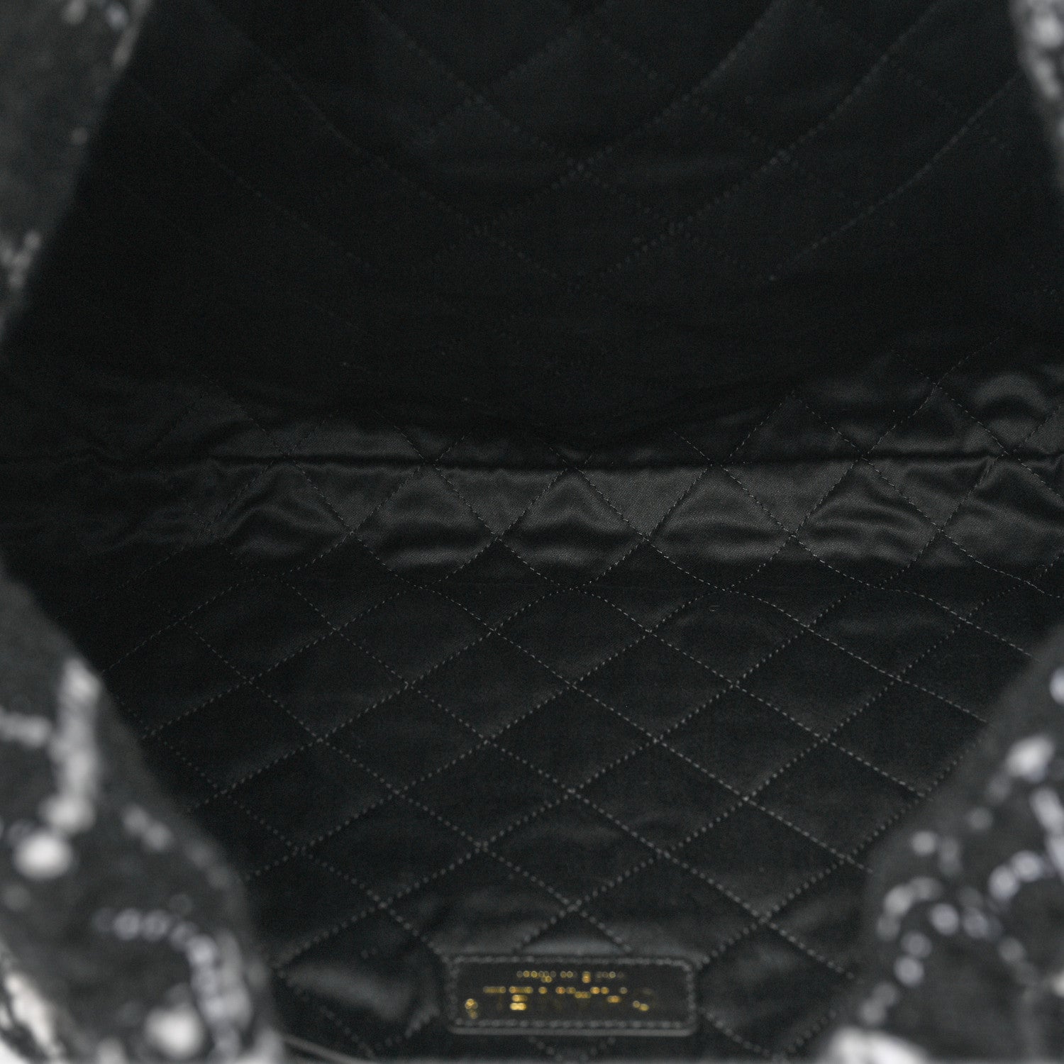 Chanel Wool Tweed Quilted Chanel 22 Black Multicolor 6 of 11