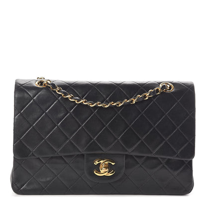 Chanel Lambskin Quilted Medium Double Flap Black 1 of 11