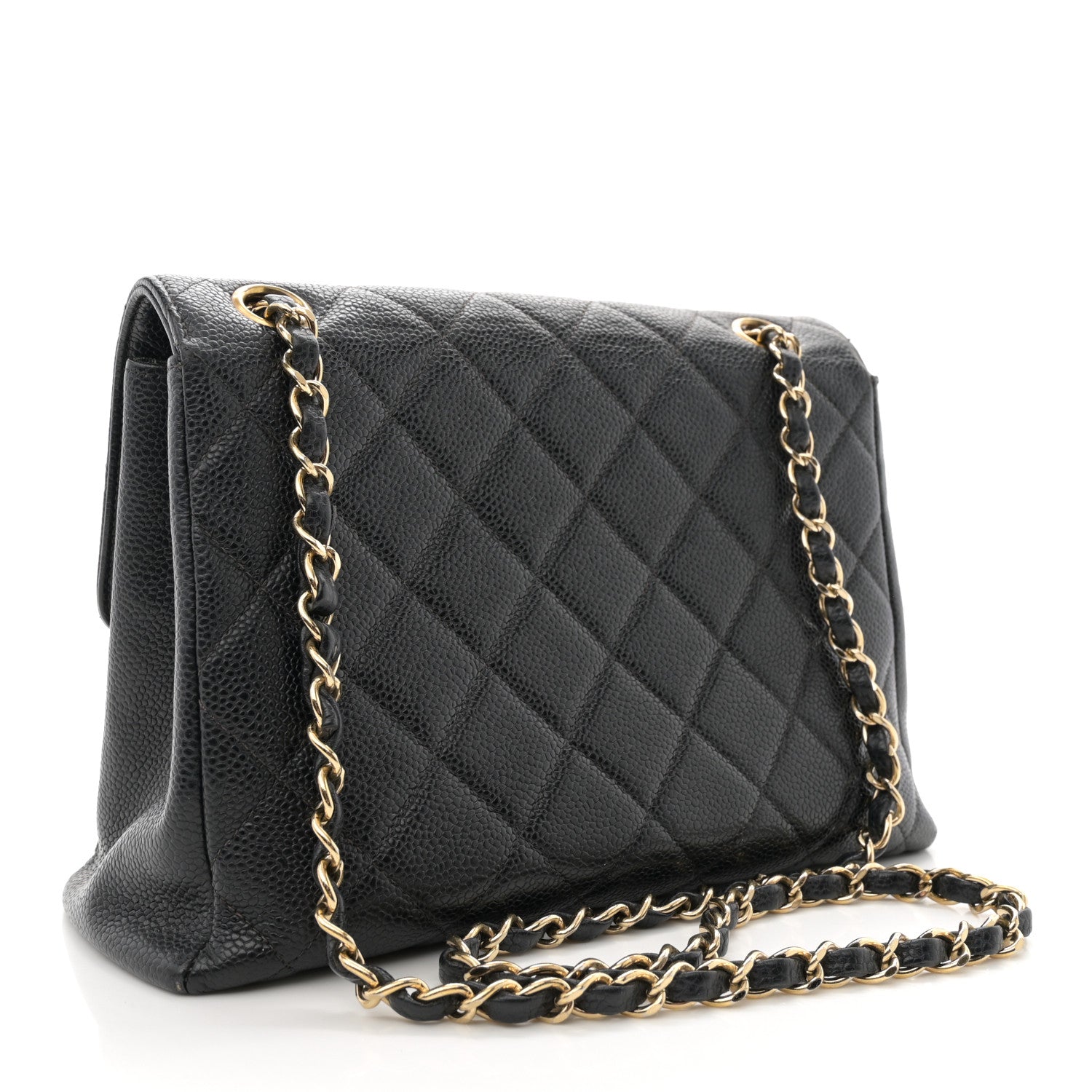 Chanel Caviar Quilted Medium Single Flap Black 3 of 11