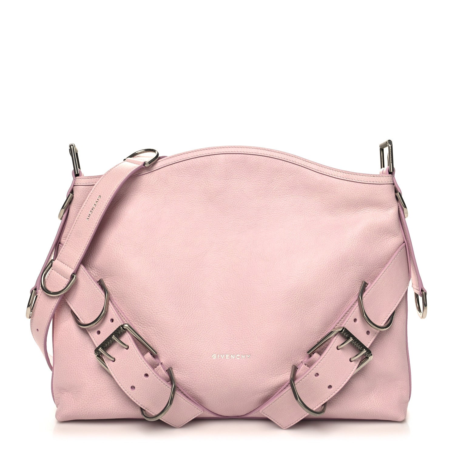 Givenchy Tumbled Calfskin Medium Voyou Bag Old Pink 1 of 10