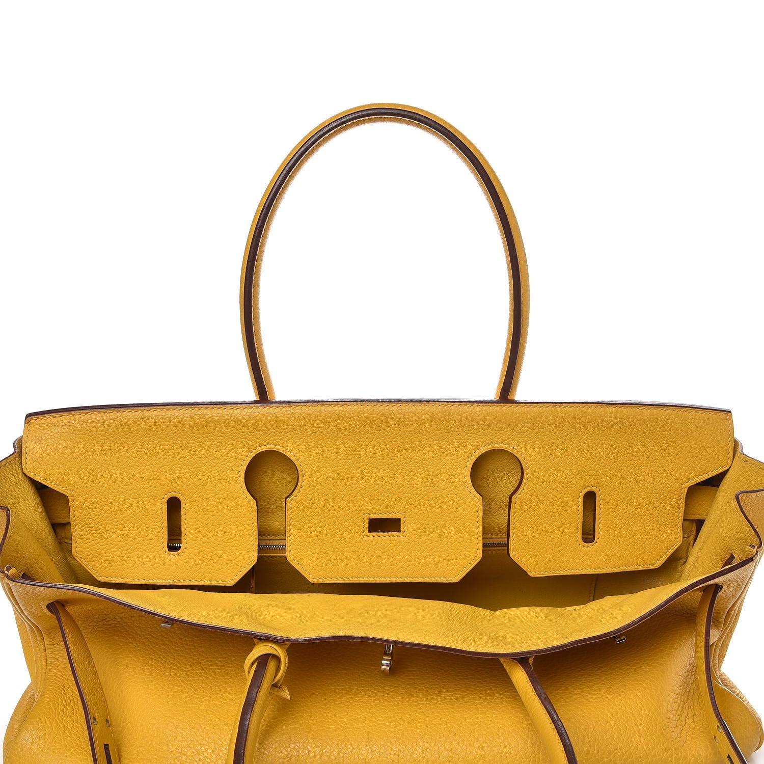Hermes Taurillon Clemence JPG Shoulder Birkin II Soleil 7 of 39