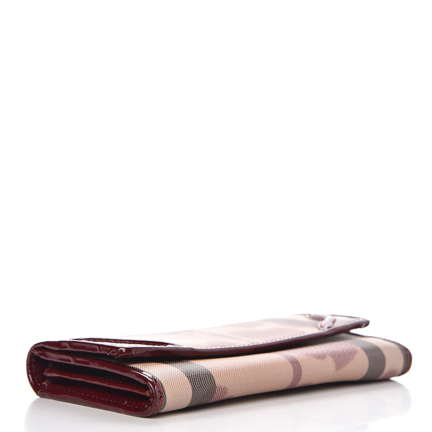 Nova Check Heart Wallet Berry Red