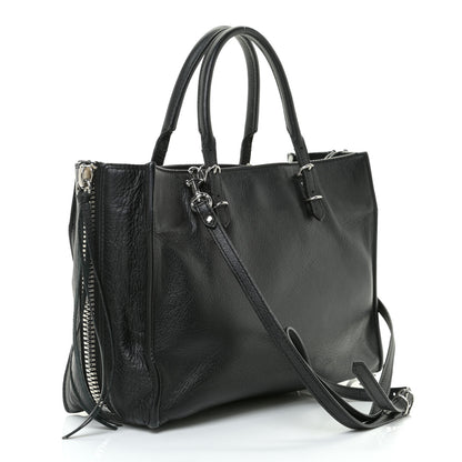 Balenciaga Veau Papier A6 Zip Around Tote Black 2 of 10