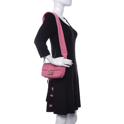 Fendi Terry Cloth Vitello Century Matte FF 1974 Embossed Belt Baguette Lollypop 2 of 11