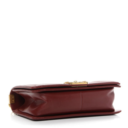 Chanel Lambskin Quilted Medium Boy Flap Dark Red 4 of 13