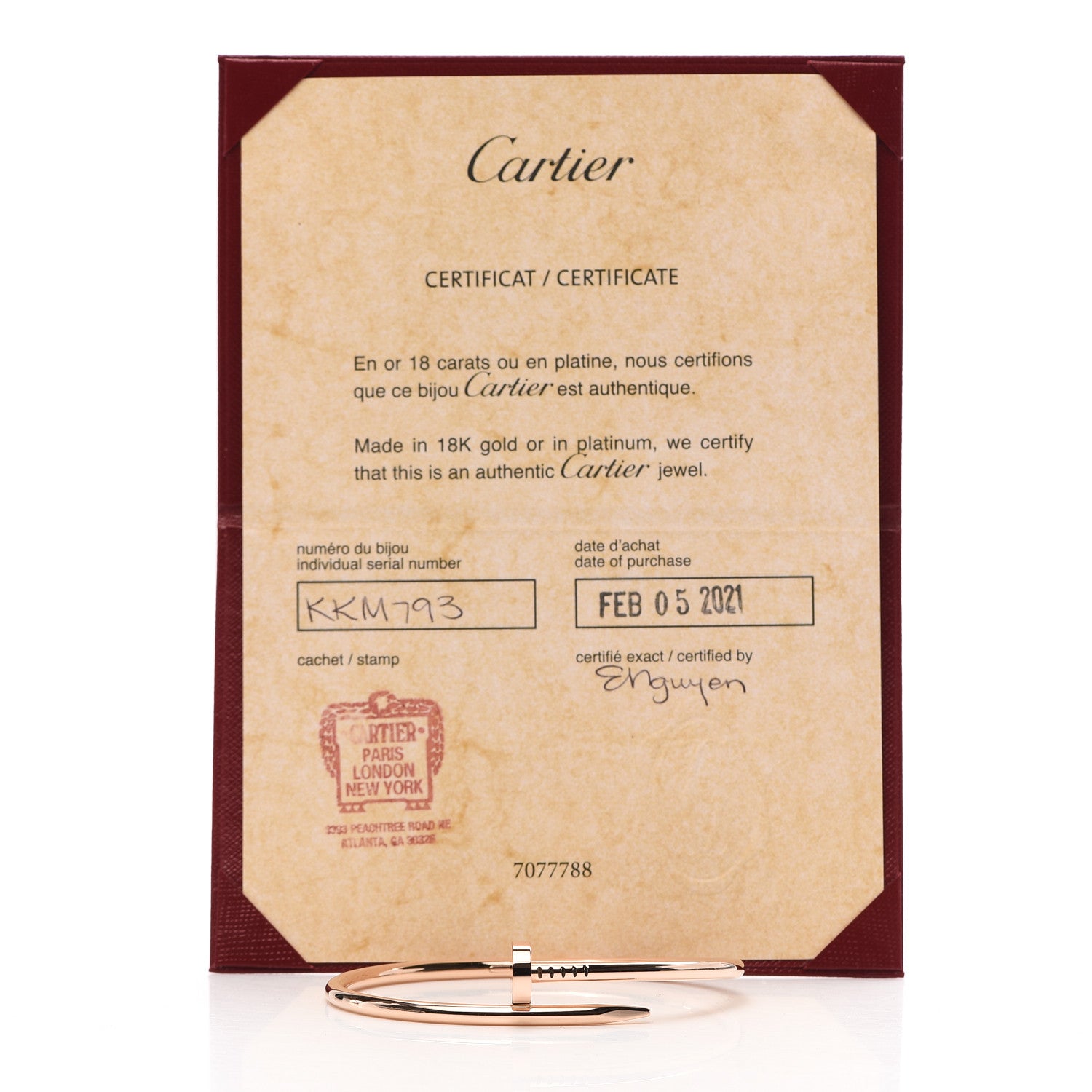Cartier 18K Pink Gold Juste Un Clou Bracelet 19 6 of 6