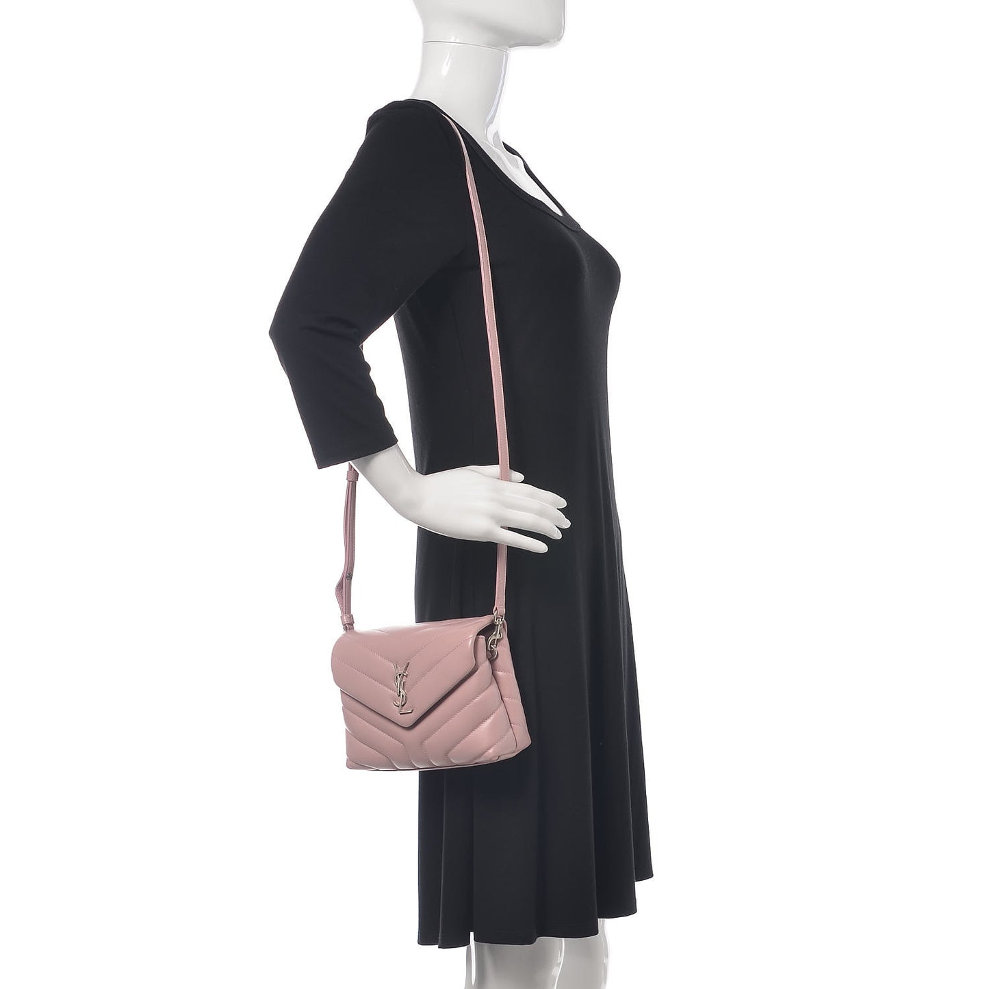 Calfskin Y Quilted Monogram Toy Loulou Crossbody Bag Tender Pink