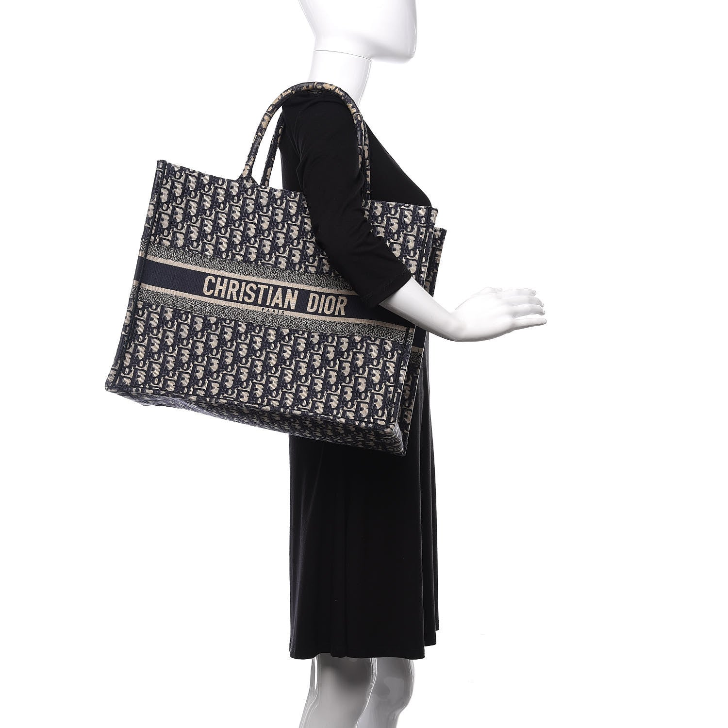 Christian Dior Oblique Book Tote Blue Multicolor 2 of 11