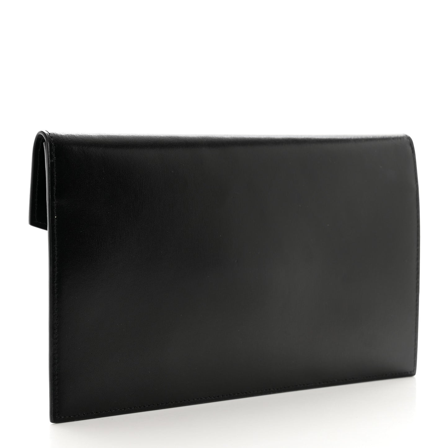 Smooth Shiny Calfskin Monogram Uptown Pouch Black